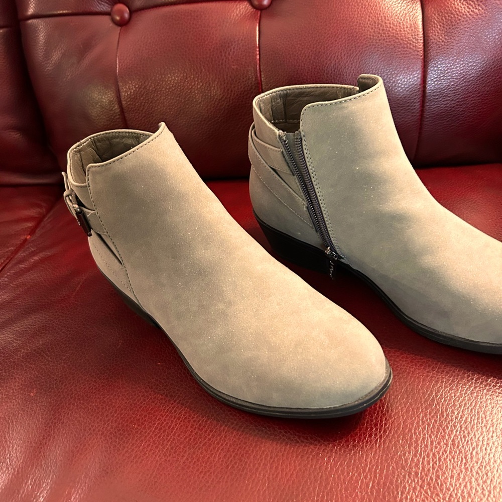 Gray Fashion Boots